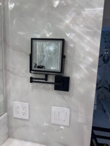 Door Shaving and Bathroom Mirror Installation in Newport Beach